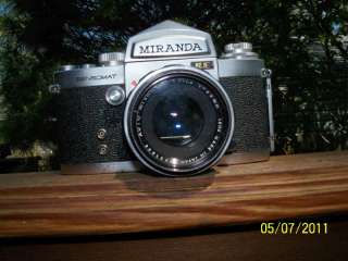 Miranda Sensomat RE SLR 35mm Camera case 50mm Lens  