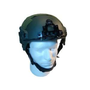 OD / Green FA Style IBH Airsoft Helmet With NVG Mount And Side Rail 