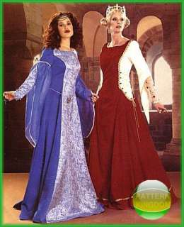 Medieval Camelot Princess Costume Patterns OOP 14 20  