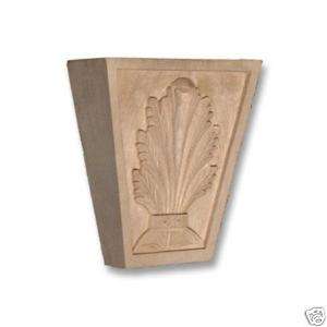 16H Hand Carved Hard Wood Key Onlay Corbel  