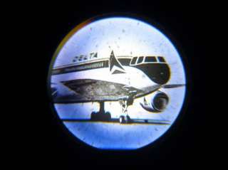 DELTA AIRLINES AD 1976 VINTAGE 3x8MM MICROFILM Photo NEW MICROSCOPE 