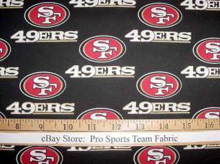 San Francisco 49ers 100% Cotton Fabric   NFL Football Team Sports 