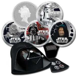 2011 2$ 4x1Oz Silver Coin Limited Collector Edition Box Setn Star Wars 