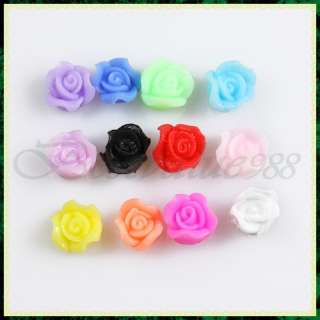 3D Rose Flower Acrylic Nail Art Tips Decoration Sticker  