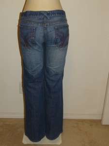 WOMENS FCUK FRENCH CONNECTION TROUSER FLARE JEANS SIZE 8 X 32.5 R 