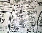 Rare RMS TITANIC White Star Line RETURN TRIP HOME Adver