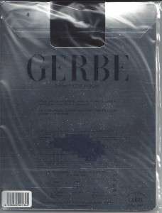   Black Gerbe Sheer to Waste pantyhose with backseam better than Wolford