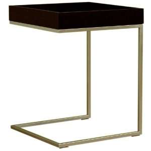   Frame Baxton Studio Black Wood Top C Table By Wholesale Interiors