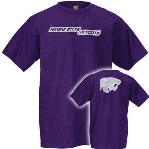  Nike Kansas State Wildcats Purple Misdirection T shirt 