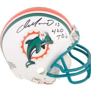  Dan Marino Autographed Mini Helmet  Details Miami 