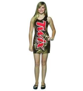 Twix Candy Bar Wrapper Tank Dress Costume Teen New  