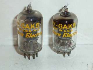 Western Electric 6AK5 403B EF95 Little Dot Amp Tubes  Matched Pair 