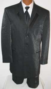 Claiborne Black Sparkle Tuxedo Jacket 40L  