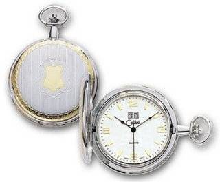 Colibri Hunting Case Goldtone Silvertone Pocket Watch Fancy Design 