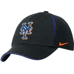Nike New York Mets Black Power Alley Hat:  Sports 