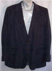 42R BRAD WHITNEY Dark Navy WESTERN MICROFIBER sport coat suit blazer 