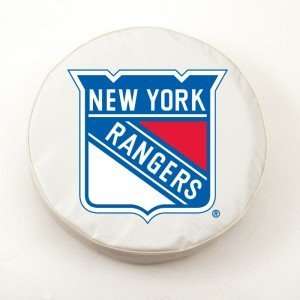  New York Rangers White Tire Cover, Large: Sports 