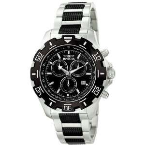   Chronograph Stainless Steel and Gun Metal Watch: Invicta: Watches
