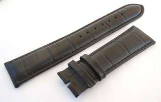 22mm Classic Black Crocodile Leather Watch Strap fits Breitling  
