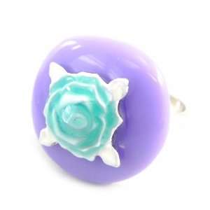  Ring french touch Liberty lilac turquoise. Jewelry