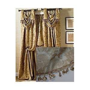   : JC Penney Lined Empire Style Valance Valencia Beige: Home & Kitchen