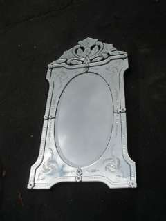 48954 Venetian Multi Glass Etched Decorator Mirror  