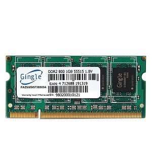   Gingle 1GB DDR2 RAM PC2 6400 200 Pin Laptop SODIMM Electronics
