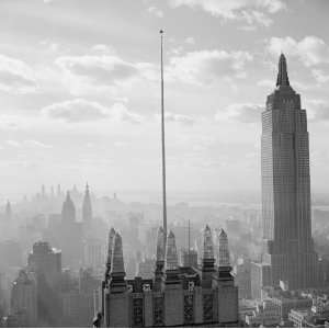  Skyline View Showing Empire State Building   1939