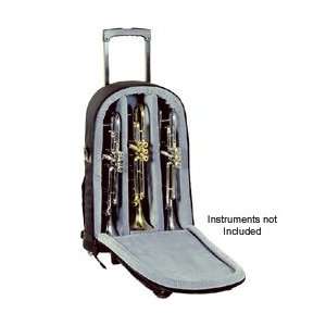 Allora Super Triple Trumpet Wheelie Bag 14 Wbfsk Black Gard Synthetic 