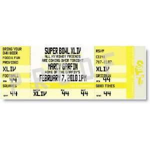  Rowdy Friends Superbowl Ticket Invitations Health 