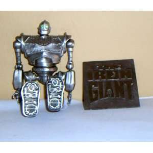  Iron Giant Metal Prototype Figure with Green Crystal Eyes 