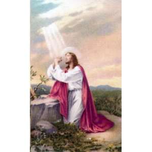  Jesus Praying in the Garden Custom Prayer Card: Sports 