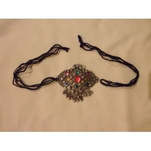 Fashion Jewelry (Navratri)   Multicolor Oxidized Choker Style Necklace 