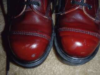 Doc Martens 6 hole, oxblood, steel toe boots, punk, oi! rare! vintage 