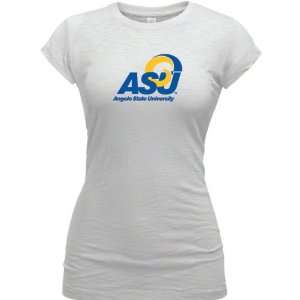   State Rams White Womens Logo Vintage T Shirt