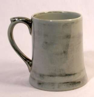 Vintage Wade England Porcelain Art Pottery Mug Grey Silver Gilt Handle 