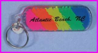 30 Souvenir Atlantic Beach NC Rainbow Multi Colored Acrylic 