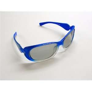   Passive 3D Glasses   Paisly Blue Frame   Children Size