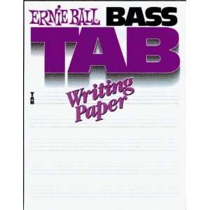  Ernie Ball Bass Tab Writing Paper Musical Instruments