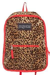 Jansport Leopard Reversible Backpack Book Bag NEW Girls  