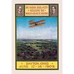  Vintage Art Dayton, Ohio Welcomes the Wright Brothers 