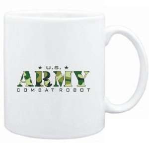 Mug White  US ARMY Combat Robot / CAMOUFLAGE  Sports:  