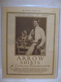 Vintage 1926 Arrow Shirts Golf Magazine Ad  