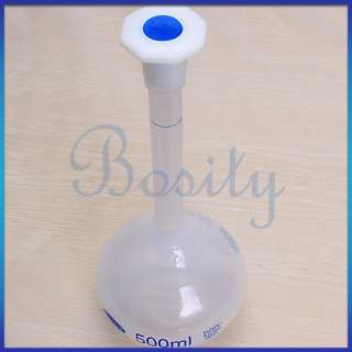   Plastic Volumetric Flask with Screw Cap 109mm Dia Base Cup  