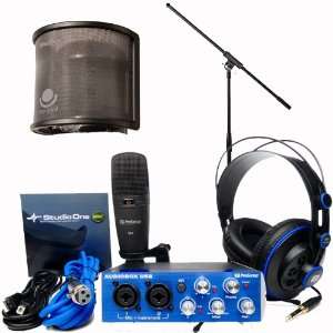  PreSonus AudioBox Studio Audio Recording Interface Bundle 