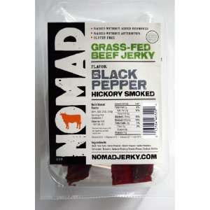 Nomad Grass Fed Beef JerkyBlack Pepper  Grocery & Gourmet 