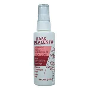   HASK PLACENTA No Rinse Instant Hair Repair Treatment 4oz/118ml: Beauty