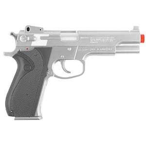   High Grade Spring Operated Airsoft Gun   Silver: Sports & Outdoors