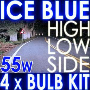 ICE BLUE RENAULT Clio II/Van Xenon Main/DIP Beam Bulbs  