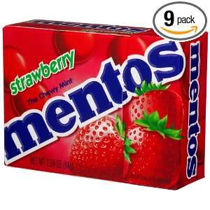 Mentos Strawberry Candy, 2.24 Ounce Grocery & Gourmet Food